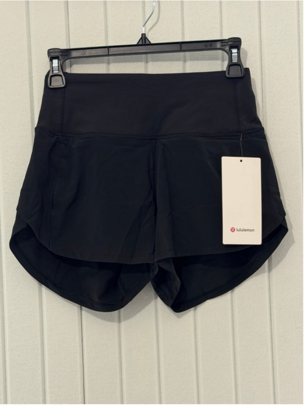 Lululemon Speed Up High Rise 4” Lined Shorts - Black, Size 2